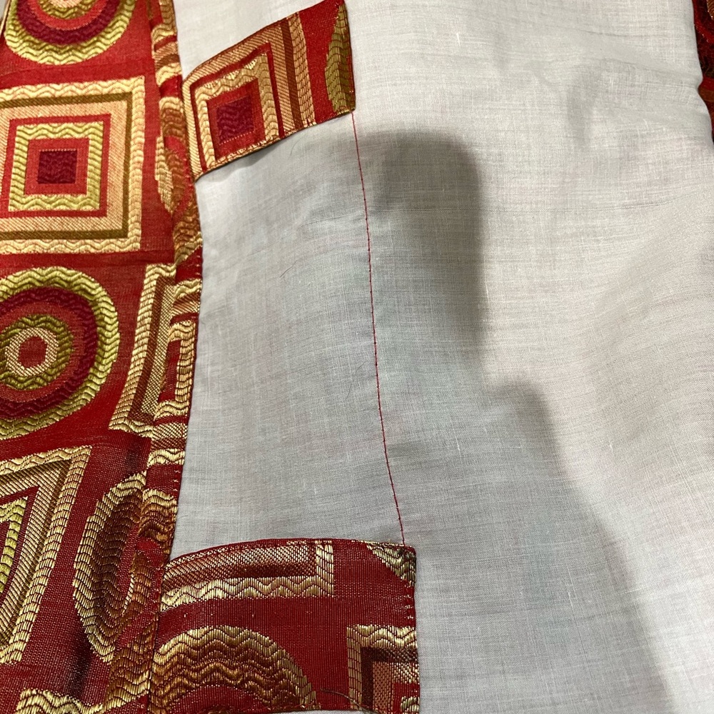 2 Pier 1 Heavy Geometric Curtains - Picture 3 of 4